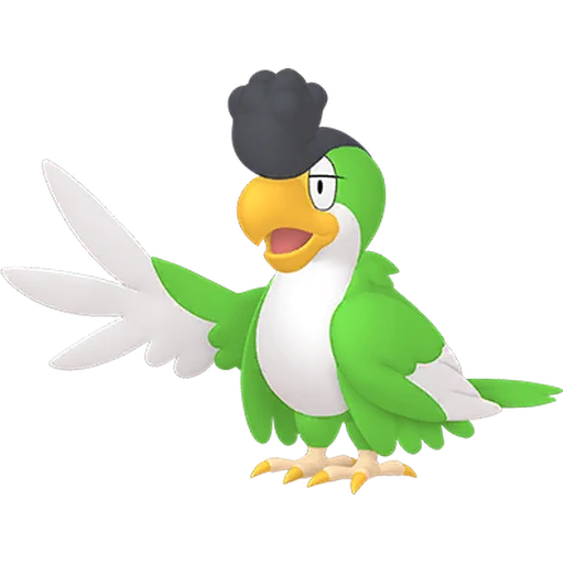 Squawkabilly-green-plumage